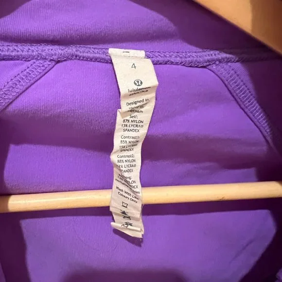 Lululemon purple zipup workout jacket - Picture 3 of 4